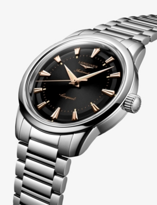 LONGINES: L1.649.4.52.6 Conquest Heritage Stainless-Steel Automatic Watch