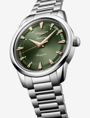 LONGINES: L1.650.4.02.6 Conquest Heritage Stainless-Steel Automatic Watch