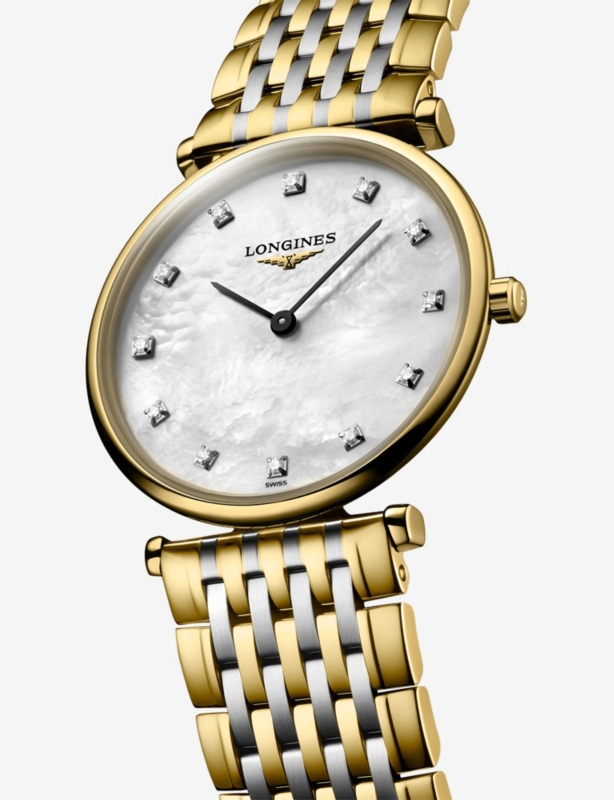 L4.512.2.87.7 La Grande Classique De Longines Yellow PVD-Coated and 0.081ct Diamond Quartz Watch