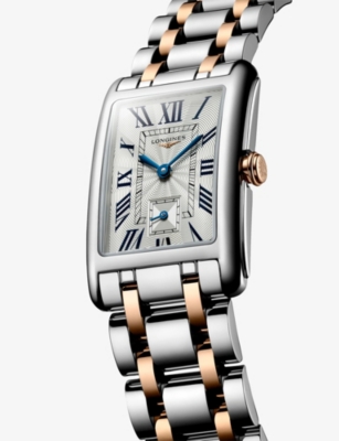 LONGINES: L5.512.5.71.7 Longines DolceVita Stainless-Steel and 18ct Pink-Gold Quartz Watch