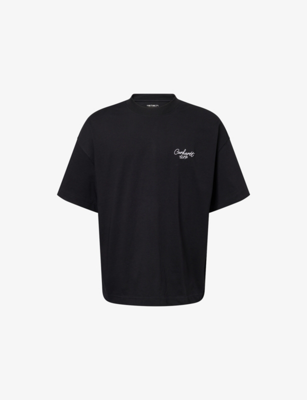 Signature Script Crewneck Cotton-Jersey T-Shirt