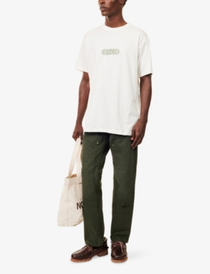 Carhartt Mens Wax 3 One 3 Graphic-print Cotton T-shirt In White