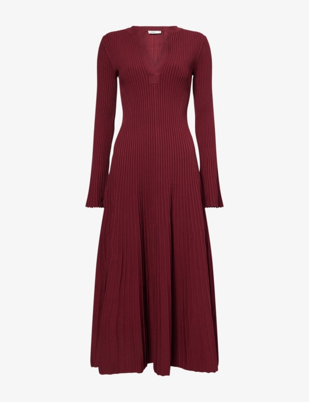 Genna Ribbed-Knit Midi Dress