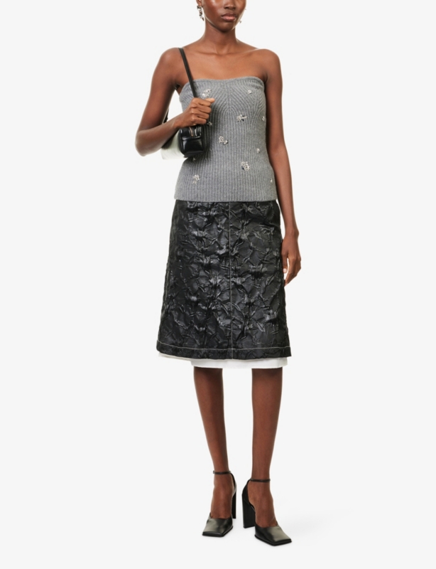 Waverlie Wool and Cashmere-Blend Tube Top