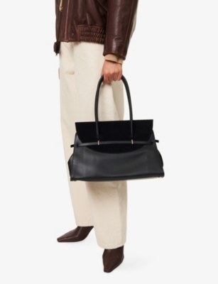SIMKHAI: River Suede Shoulder Bag