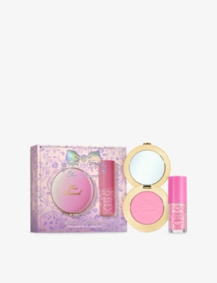 Too Faced Candy Cloud/pink Sherbet Dream A Little Dream Limited-edition Blush & Lip Gloss Set