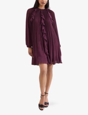 PHASE EIGHT: Layla Pleated Woven Mini Dress