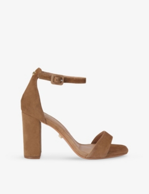 Carvela Womens Brown Regatta Suede Heeled Sandals Eur 39 / 6 Uk