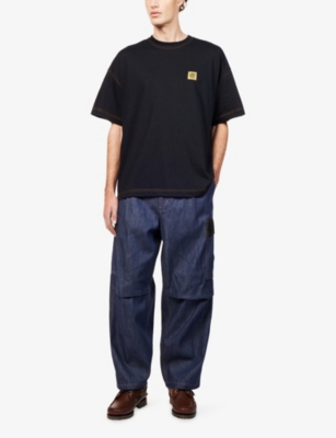 Carhartt Mens  Wip X Nicholas Daley Poster Cotton-jersey T-shirt Nd Black In Black
