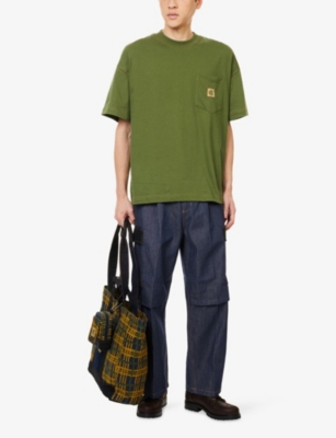 CARHARTT WIP: Carhartt WIP x Nicholas Daley Logo-Patch Cotton-Jersey T-Shirt