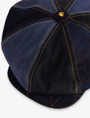 Carhartt Mens Nd Ocean Cavern  Wip X Nicholas Daley Cotton Baker Boy Hat In Blue