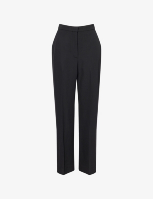 GIVENCHY: Cigarette-Leg High-Rise Wool Trousers