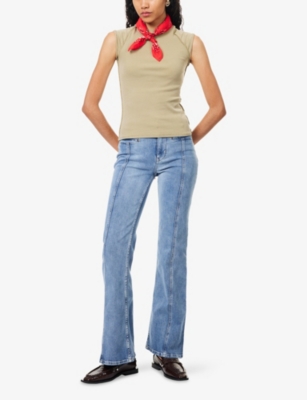 FREE PEOPLE: Ever Had Cap-Sleeve Cotton-Jersey T-Shirt