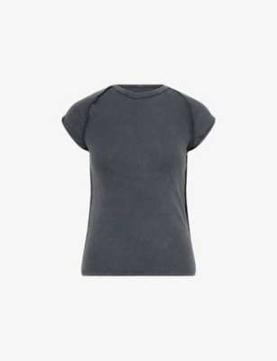 FREE PEOPLE: Ever Had Ribbed Stretch-Cotton T-Shirt