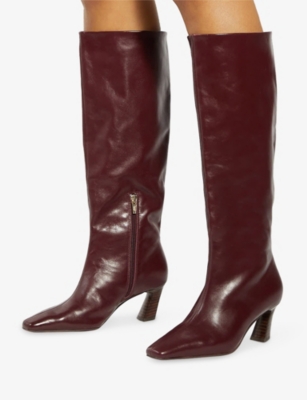 DUNE: Selinni Leather Knee-High Boots