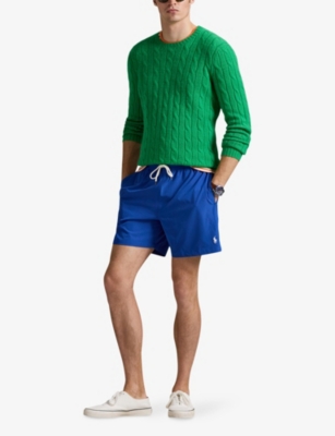 Polo Ralph Lauren Mens Traveler Mid Swim Shorts New Iris Blue Xxl In Blue