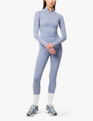 ADANOLA: Ultimate Seam Long-Sleeves Stretch-Woven Top