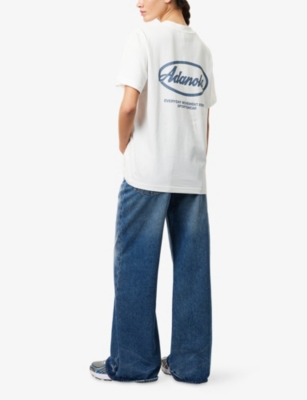 ADANOLA: Oversized Graphic-Print Cotton T-Shirt