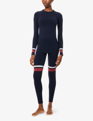 Falke Womens  Ergonomic Sport System Maximum Warm Workout Leggings In Black