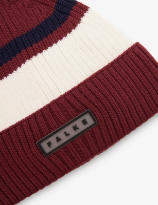 Falke Womens  Ergonomic Sport System Logo-patch Wool-blend Beanie In Brown