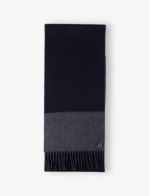 PRADA: Logo-Embellished Cashmere Scarf