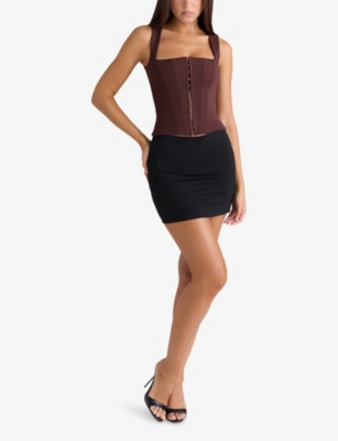 HOUSE OF CB: The Balconette Stretch-Jersey Corset Top