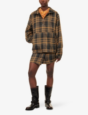 HERESY: Relaxed-Fit Check Woven Jacket