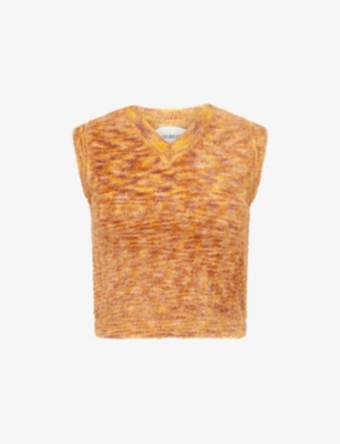HERESY: Spumous V-Neck Knit Vest