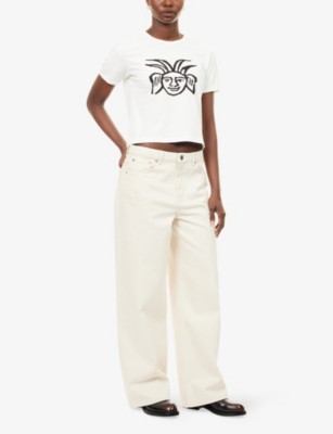 HERESY: Pisky Cropped Cotton T-shirt