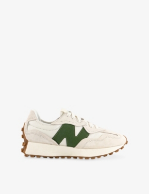 NEW BALANCE: 327 Suede and Leather Trainers