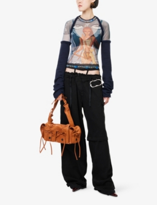 OTTOLINGER: Hybrid Long-Sleeve Mesh Top