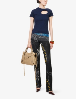 OTTOLINGER: Donut Cut-Out Cotton-Jersey T-Shirt