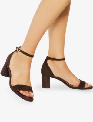 DUNE: Melins Suede Heeled Sandals