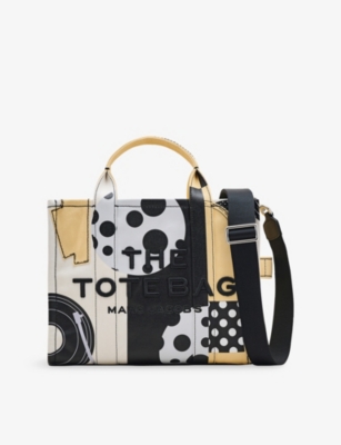 Marc Jacobs Womens White Multi  X Derrick Adams The Medium Canvas Tote Bag In Multi
