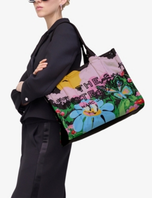 Marc Jacobs Womens Black Multi  X Hattie Stewart&nbsp;the Large Shell Tote Bag In Multi