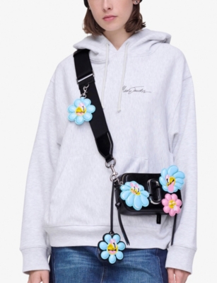 Marc Jacobs Womens Black Multi Hattie Stewart X  The Snapshot Leather Cross-body Bag In Multi