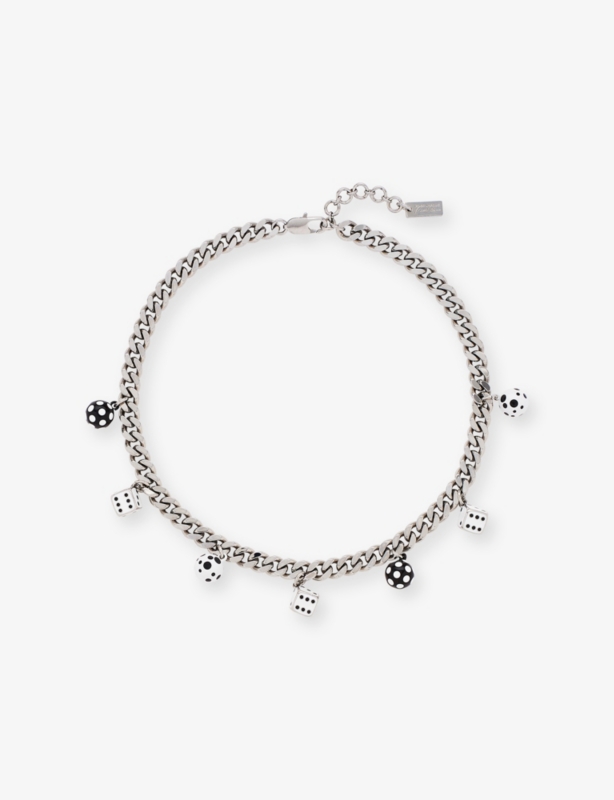 Marc Jacobs x Derrick Adams Dice Charm Brass Necklace