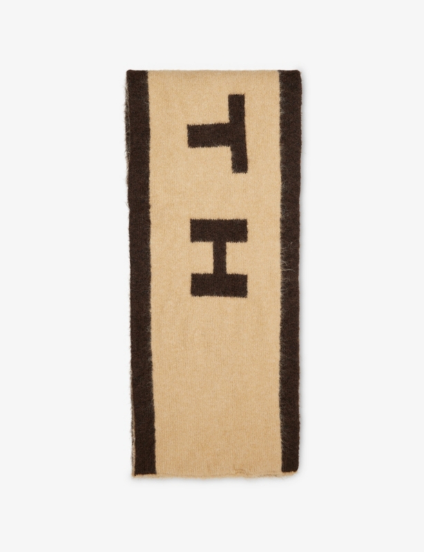 Keeley Brand-Print Knitted Scarf