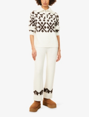 4th & Reckless Womens Multi Janine Fair Isle Knitted Jumper Xs In Multi