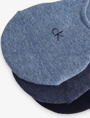 CALVIN KLEIN: Logo No-Show Stretch-Cotton Socks