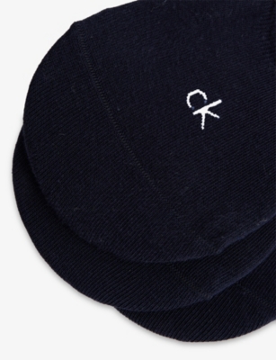 CALVIN KLEIN: Logo No-Show Stretch-Cotton Socks