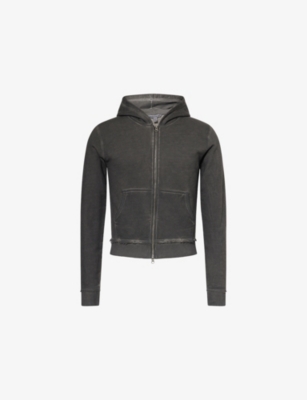 JADED LONDON: Anthracite Monster Long-Sleeve Cotton-Jersey Hoody