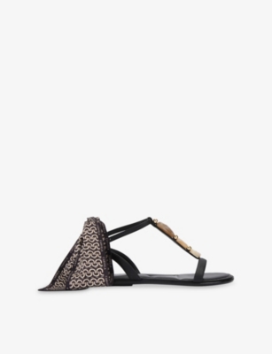 Carvela: Sorrento Gem Faux-Leather Sandals