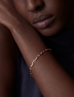 CARTIER: Santos de Cartier Small 18ct Rose-Gold Chain Bracelet&nbsp;