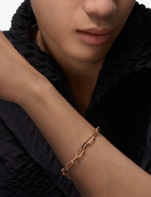 CARTIER: Santos de Cartier Medium 18ct Rose-Gold Chain Bracelet&nbsp;