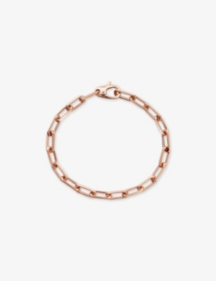 Cartier Womens Rose Gold Santos De  Medium 18ct Rose-gold Chain Bracelet&nbsp;