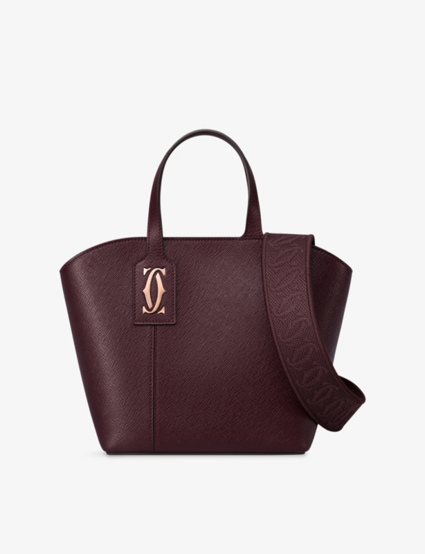 C de Cartier Mini Leather Tote Bag