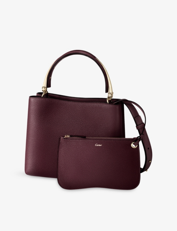 Panthère Double de Cartier Small Leather Top-Handle Bag