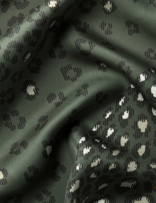 CARTIER: Panthère Dots Printed Silk-Twill Scarf