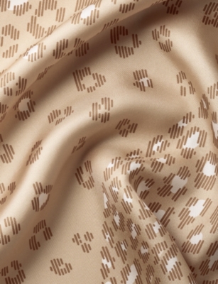 CARTIER: Panthère Dots Printed Silk-Twill Scarf